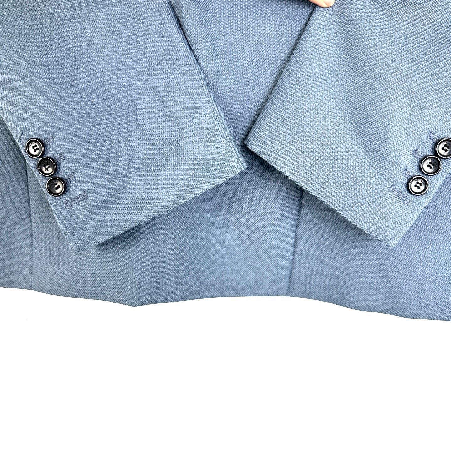 WE11DONE We11done Blue Embossed Logo Lapel Blazer Size XS / US 0-2 / IT 36-38 - 7 Thumbnail