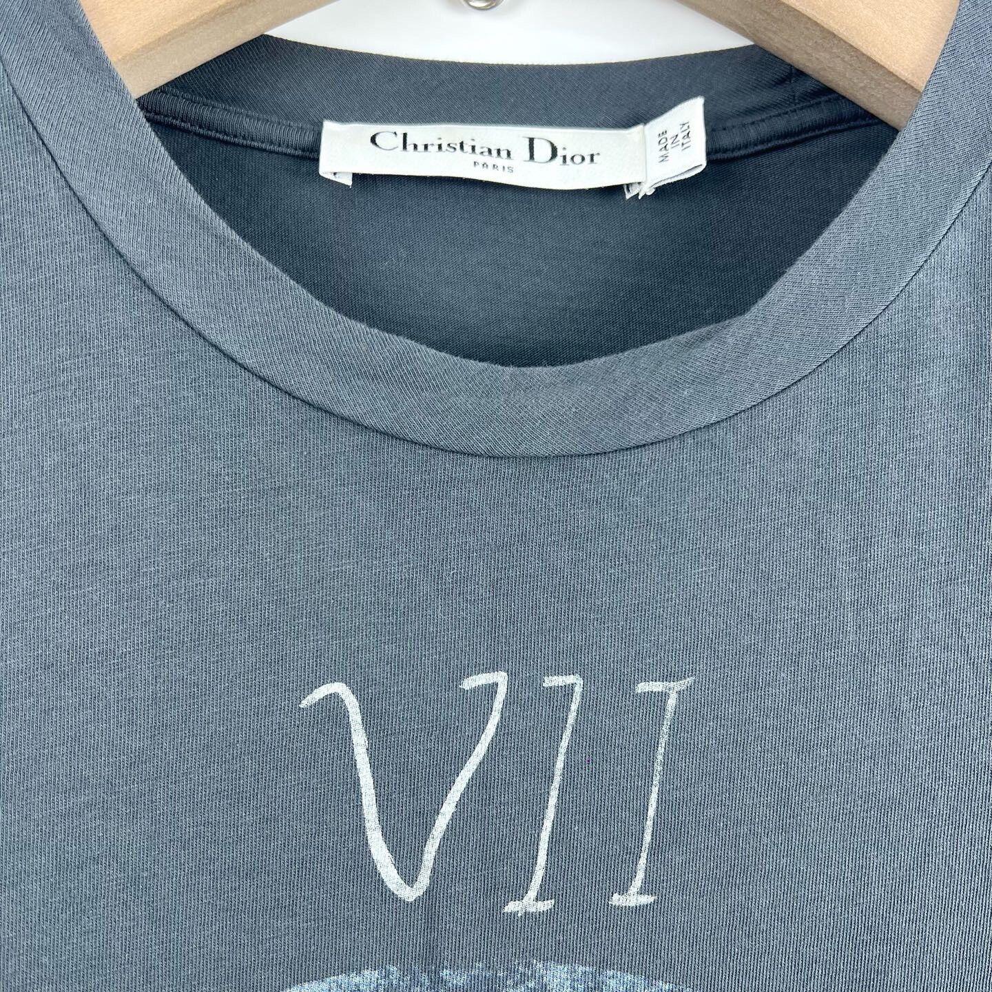 Dior Dior Gray Printed Crew Neck T-Shirt Size US S / EU 44-46 / 1 - 3 Thumbnail