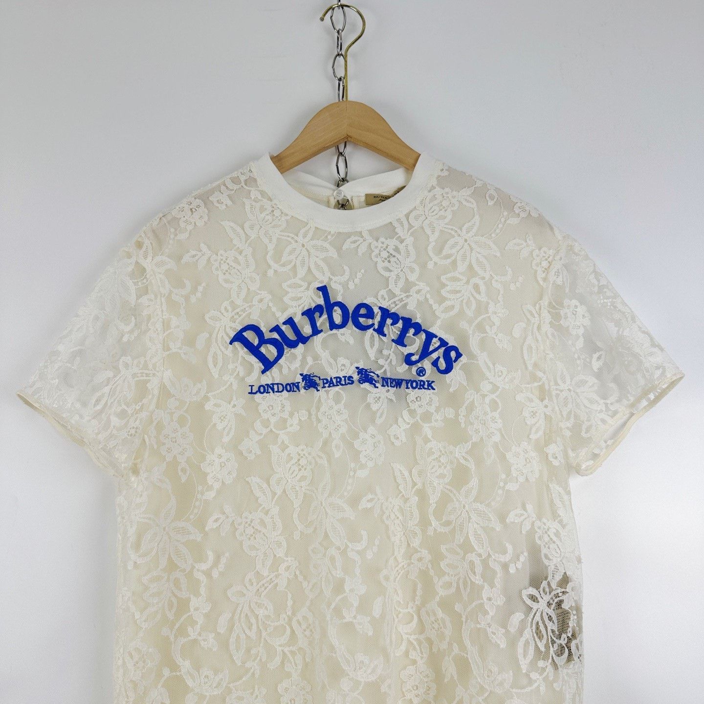 Burberry Burberry Lace Silk Logo Two-Piece Dress Size XS / US 0-2 / IT 36-38 - 3 Thumbnail