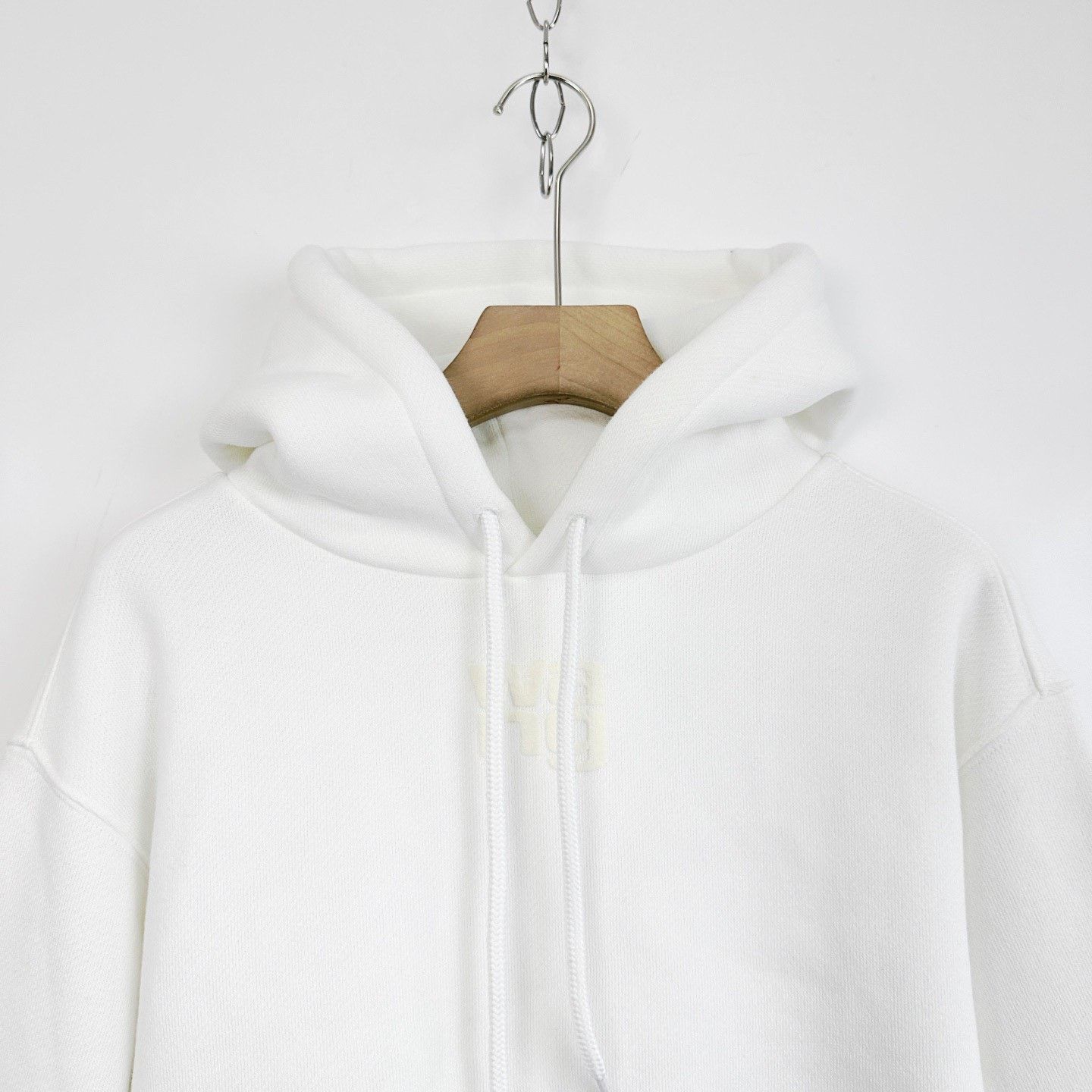 Alexander Wang Alexander Wang White Foam Logo Hoodie Size S / US 4 / IT 40 - 3 Thumbnail
