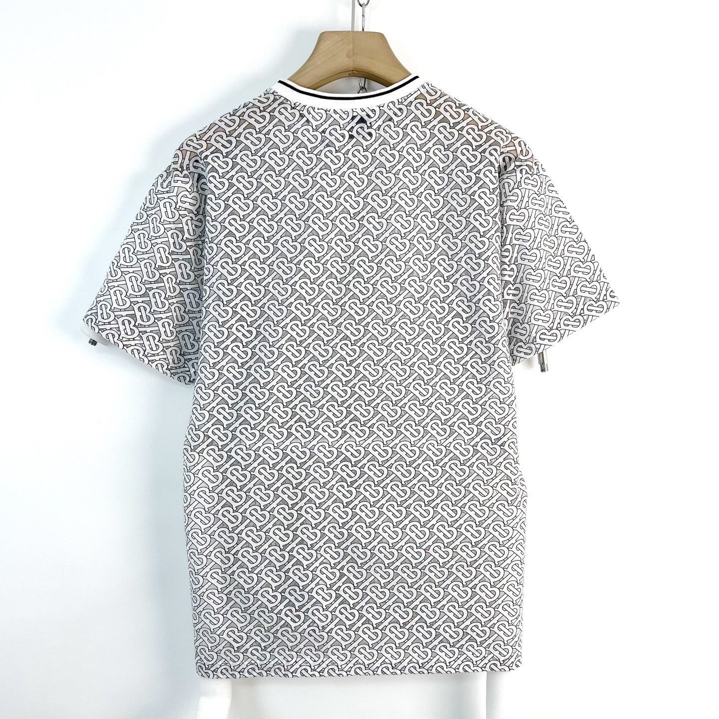 Burberry Burberry TB Logo Mesh Short-Sleeve Top Size S / US 4 / IT 40 - 2 Thumbnail