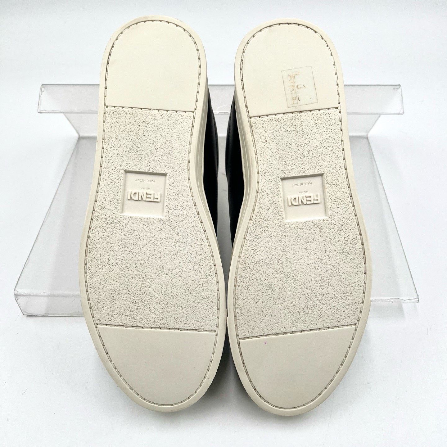 Fendi Fendi Black Leather Slip-On Low-Top Shoes Size US 6.5 / IT 36.5 - 7 Thumbnail