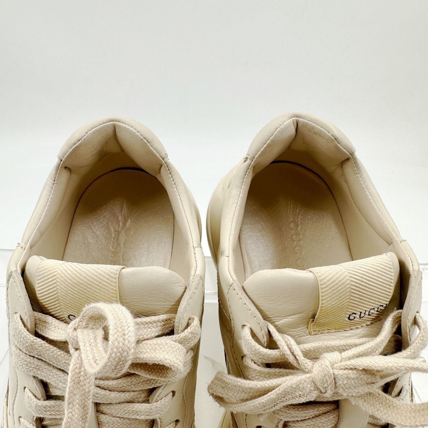 Gucci Gucci Rhyton Red Green Stripe White Sneakers Size US 4.5 / IT 34.5 - 5 Thumbnail