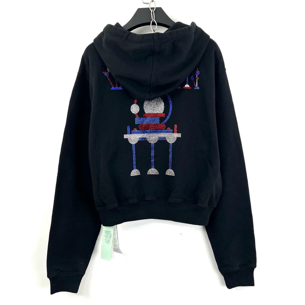 Off-White Off-White OW Colored Diamond Black Hoodie Size S / US 4 / IT 40 - 2 Thumbnail