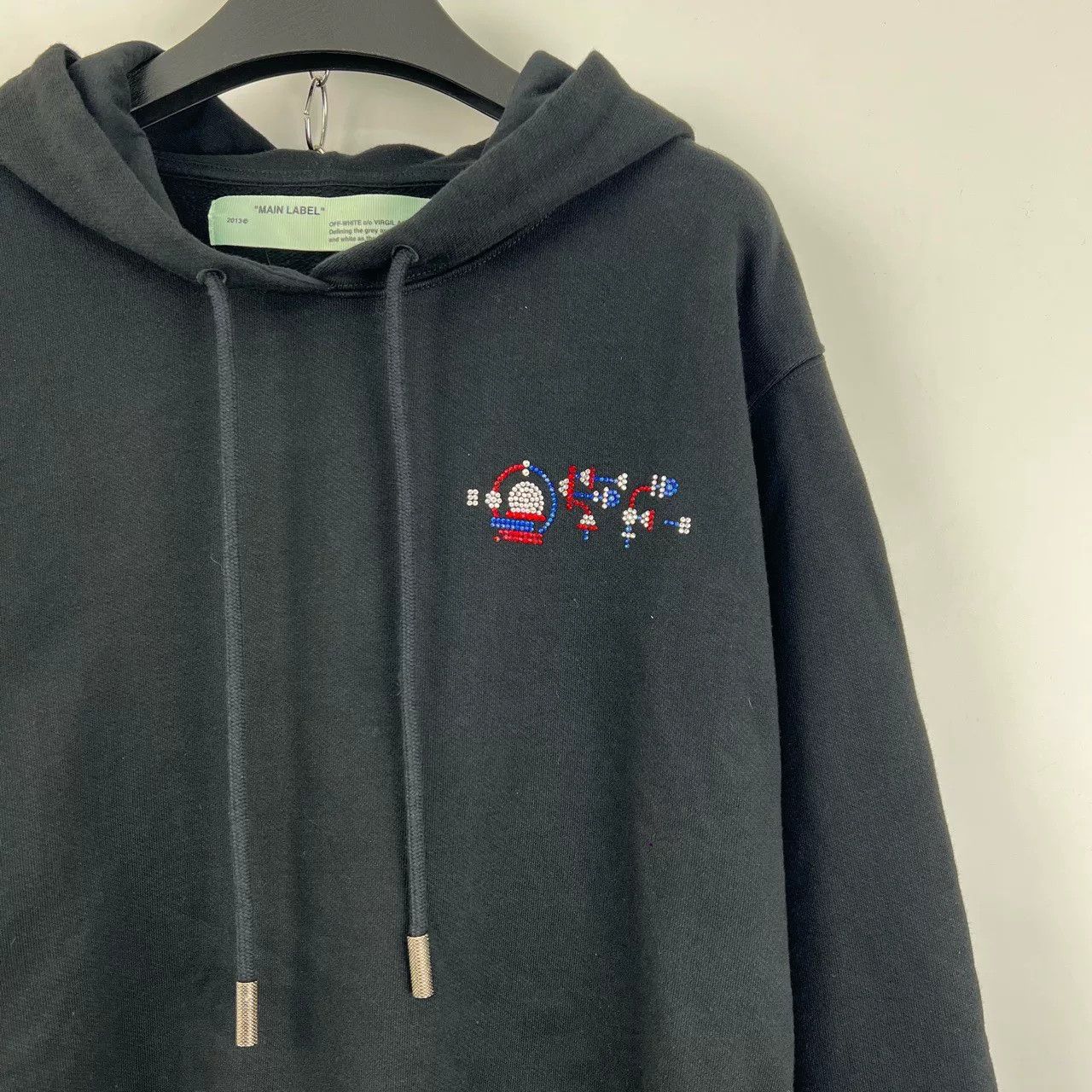 Off-White Off-White OW Colored Diamond Black Hoodie Size S / US 4 / IT 40 - 5 Thumbnail