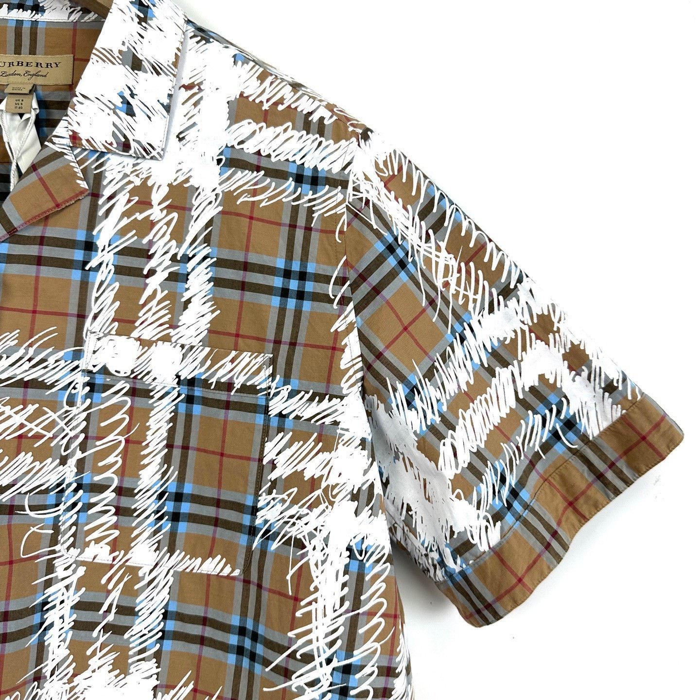 Burberry Burberry Classic Check Graffiti Short Sleeve Size XS / US 0-2 / IT 36-38 - 5 Thumbnail