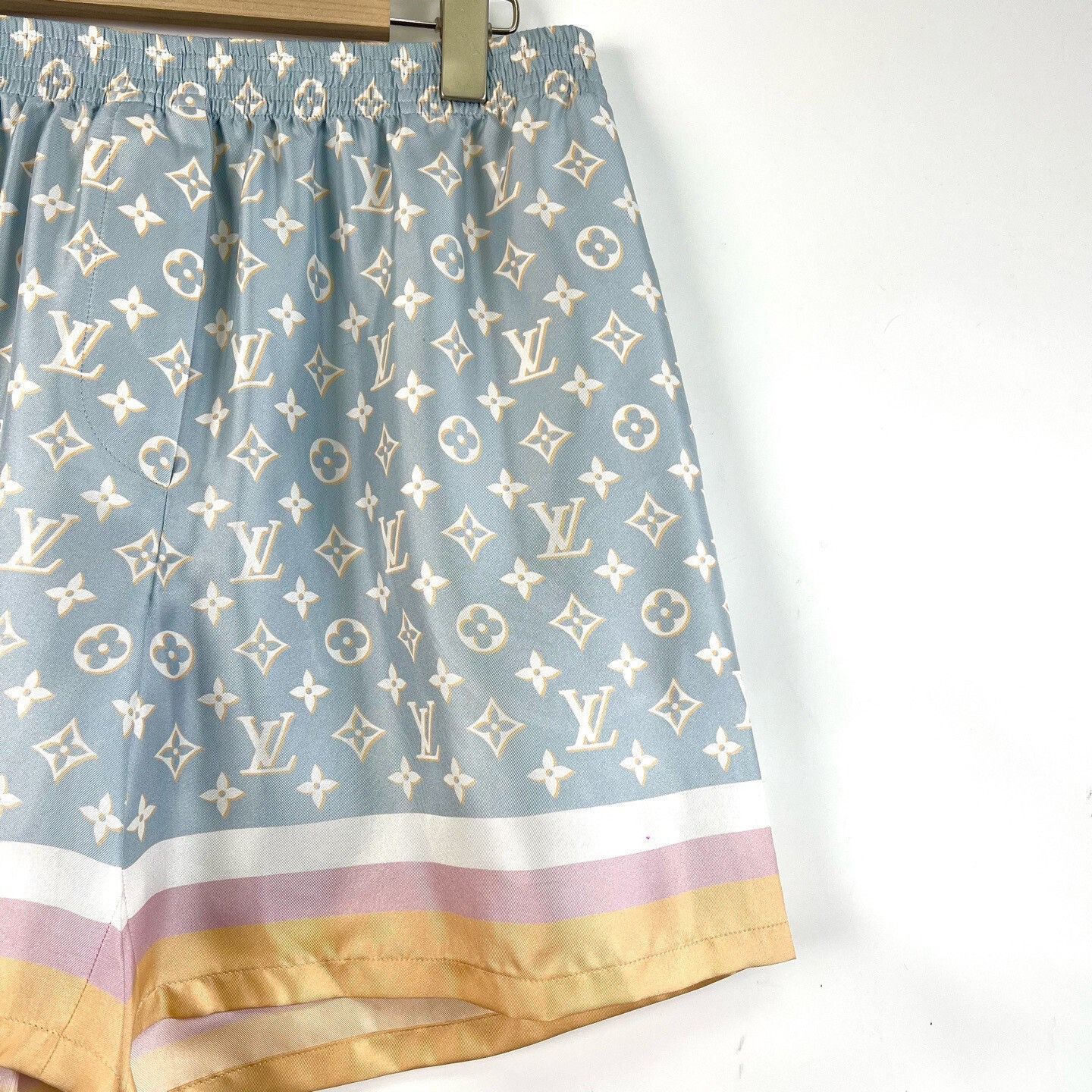 Louis Vuitton LV Monogram Blue Logo Relaxed Shorts Size 38" / US 16 / IT 52 - 4 Thumbnail
