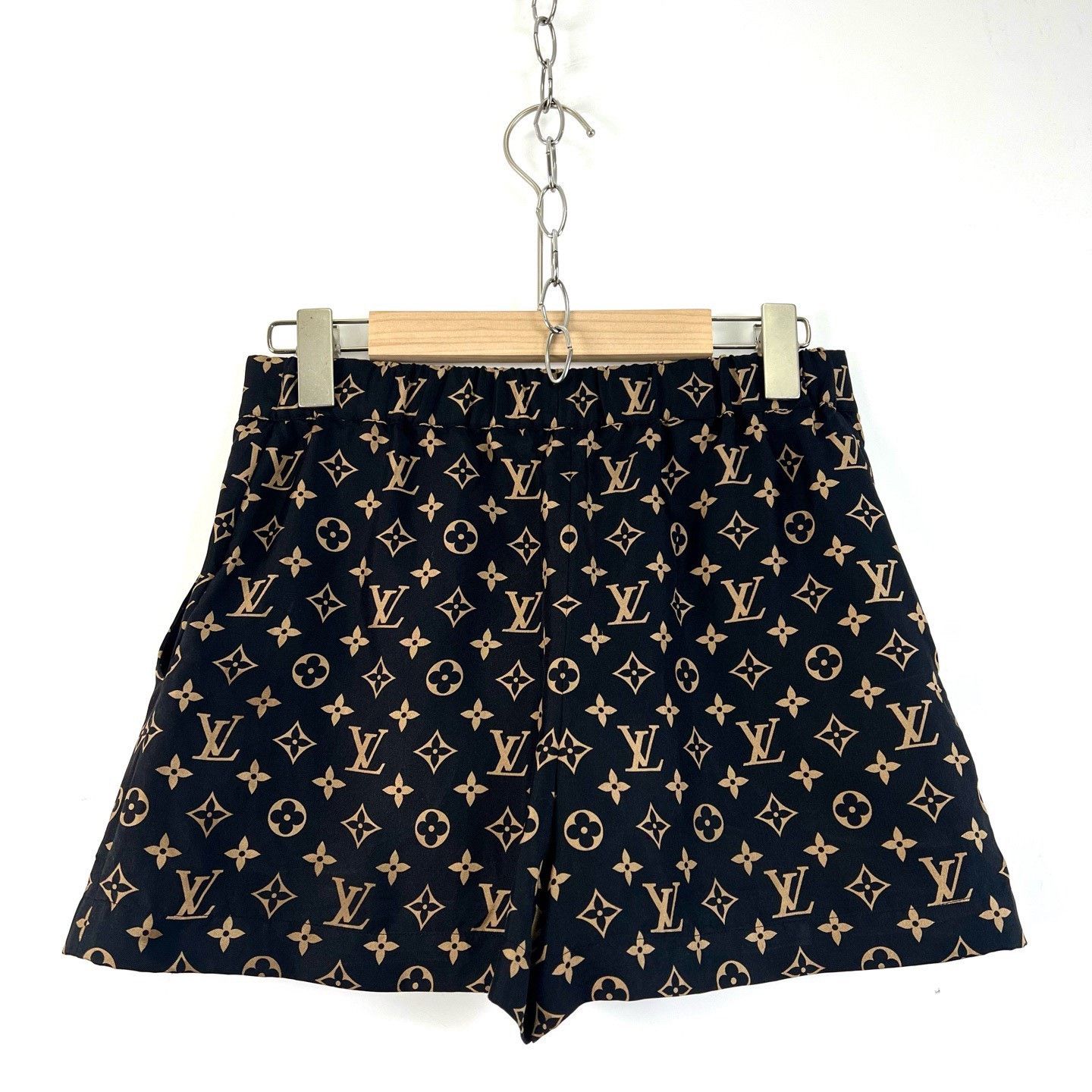 Louis Vuitton LV Classic Monogram Silk Shorts Size 36" / US 14 / IT 50 - 2 Thumbnail