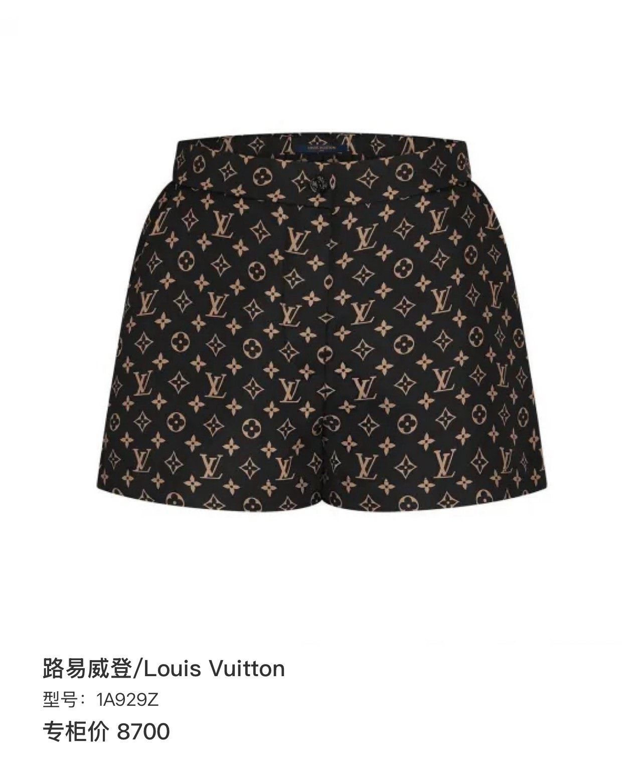 Louis Vuitton LV Classic Monogram Silk Shorts Size 36" / US 14 / IT 50 - 8 Thumbnail
