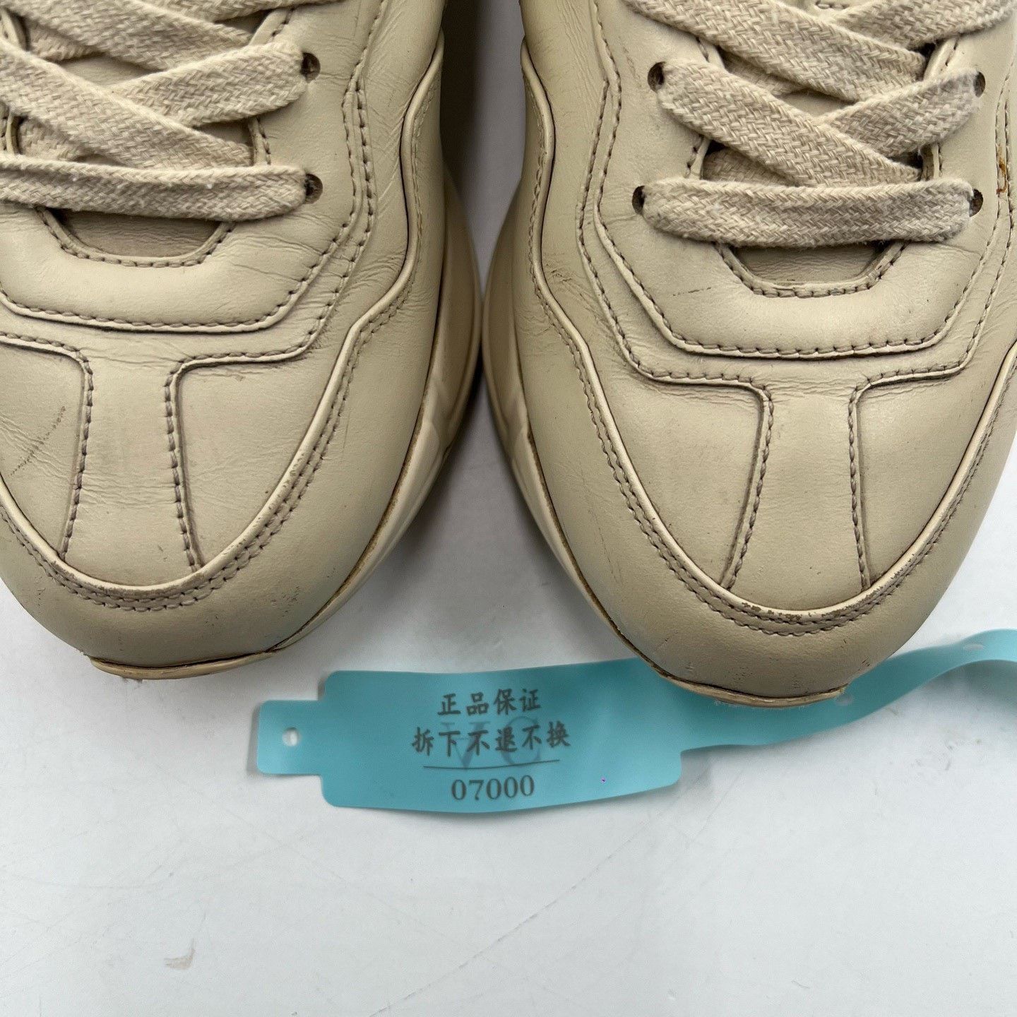 Gucci Gucci Rhyton Double G Print Low-Top Sneakers Size US 4 / IT 34 - 9 Thumbnail
