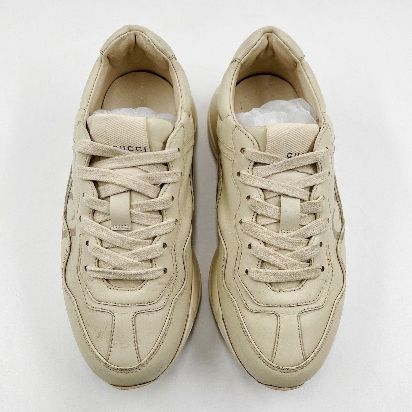 Gucci Gucci Rhyton Double G Print Low-Top Sneakers Size US 4 / IT 34 - 2 Thumbnail