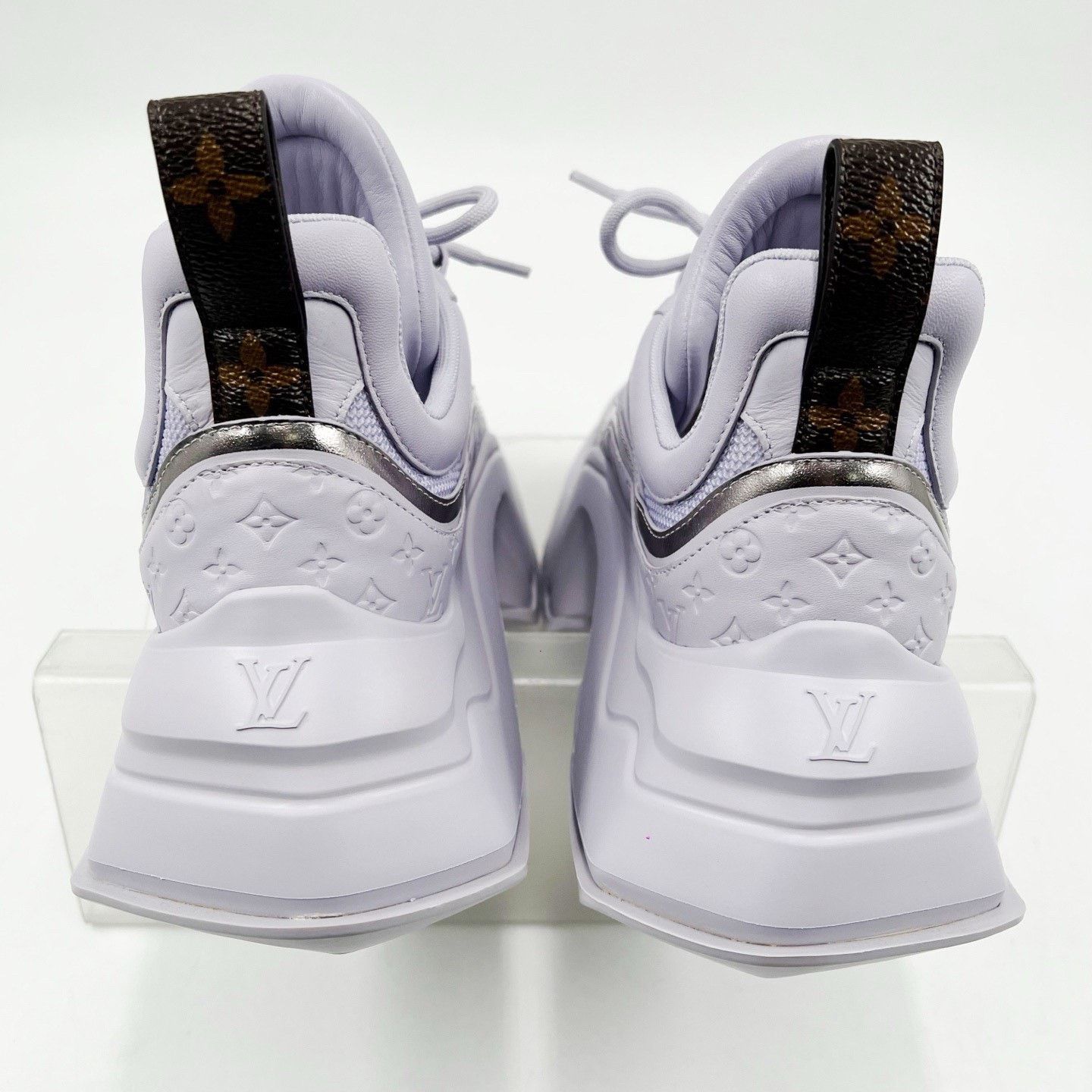 Louis Vuitton LV Purple Archlight2.0 Leather Platform Sneakers Size US 4 / IT 34 - 6 Thumbnail