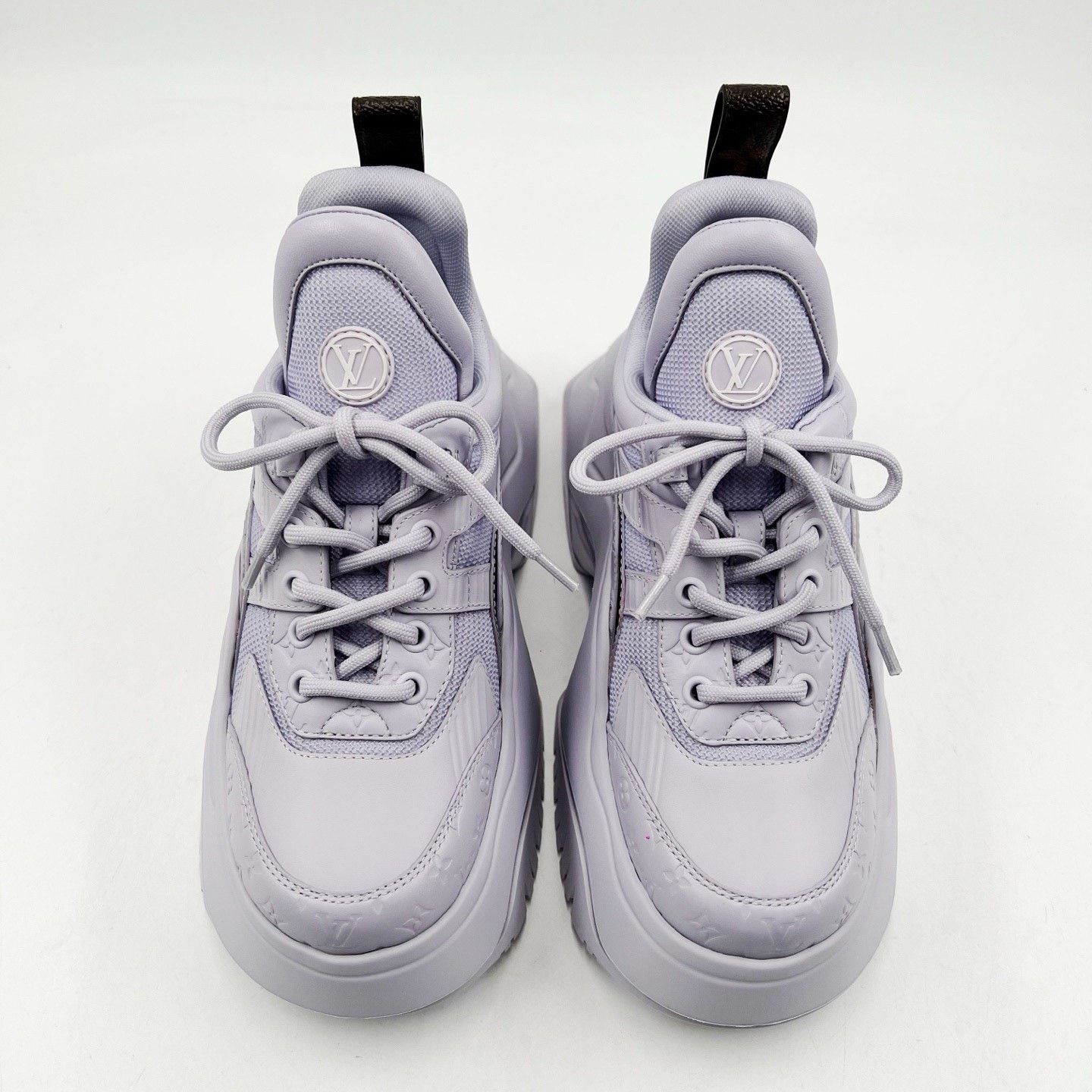 Louis Vuitton LV Purple Archlight2.0 Leather Platform Sneakers Size US 4 / IT 34 - 2 Thumbnail