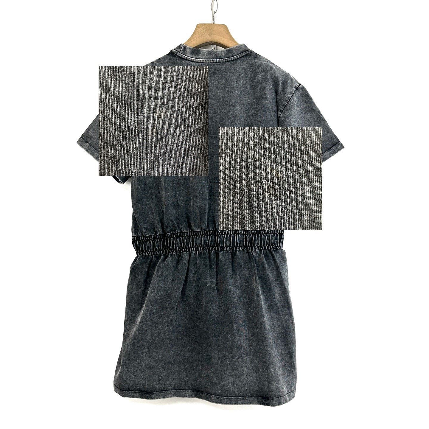 Louis Vuitton Louis Vuitton Gray Washed Waist-Cinched Dress Size S / US 4 / IT 40 - 7 Thumbnail