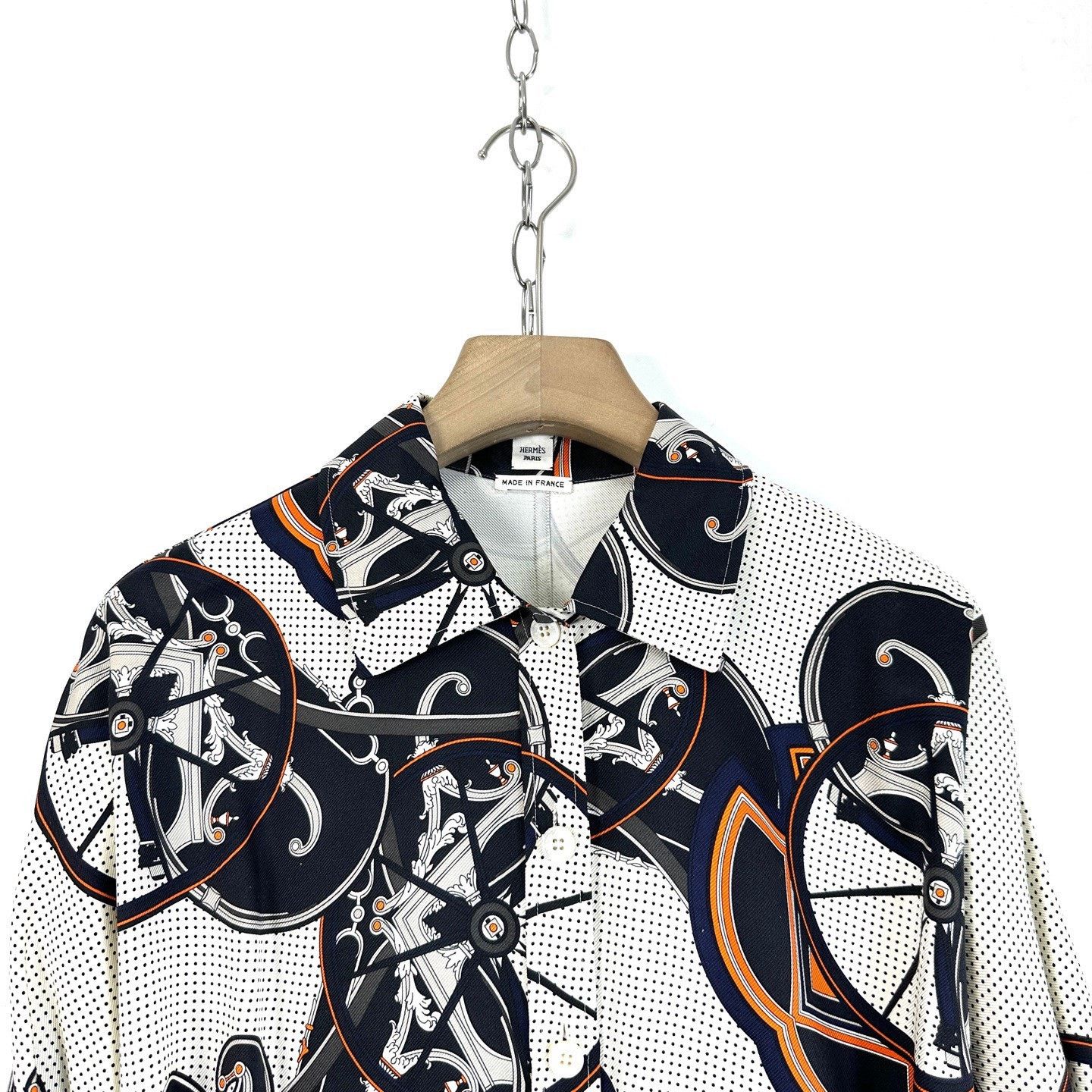 Hermes Hermes Women's Carriage Print Silk Dress Size S / US 4 / IT 40 - 3 Thumbnail