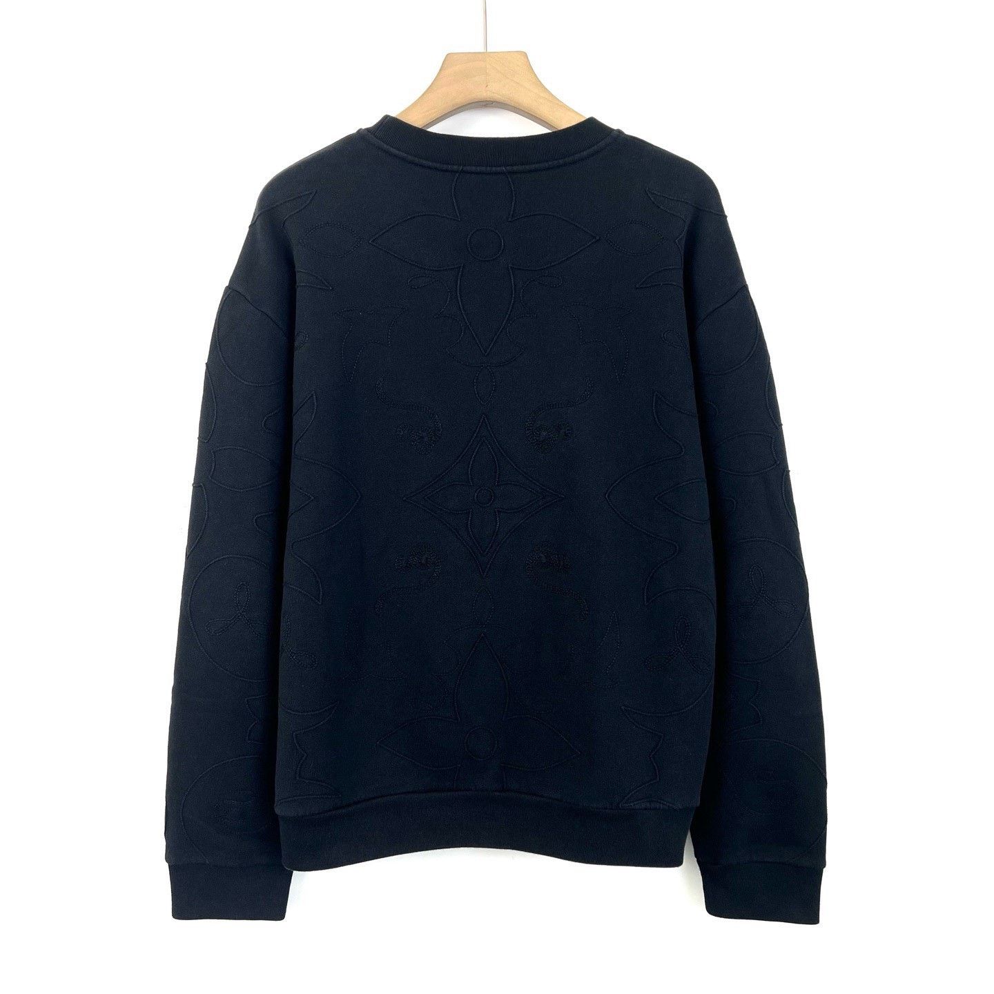 Louis Vuitton Louis Vuitton Black Monogram Knit Sweater Size US L / EU 52-54 / 3 - 2 Thumbnail