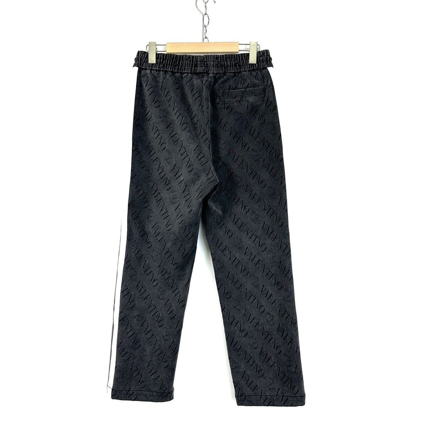 Valentino Valentino Gray Logo Print Casual Jeans Size US 30 / EU 46 - 2 Thumbnail