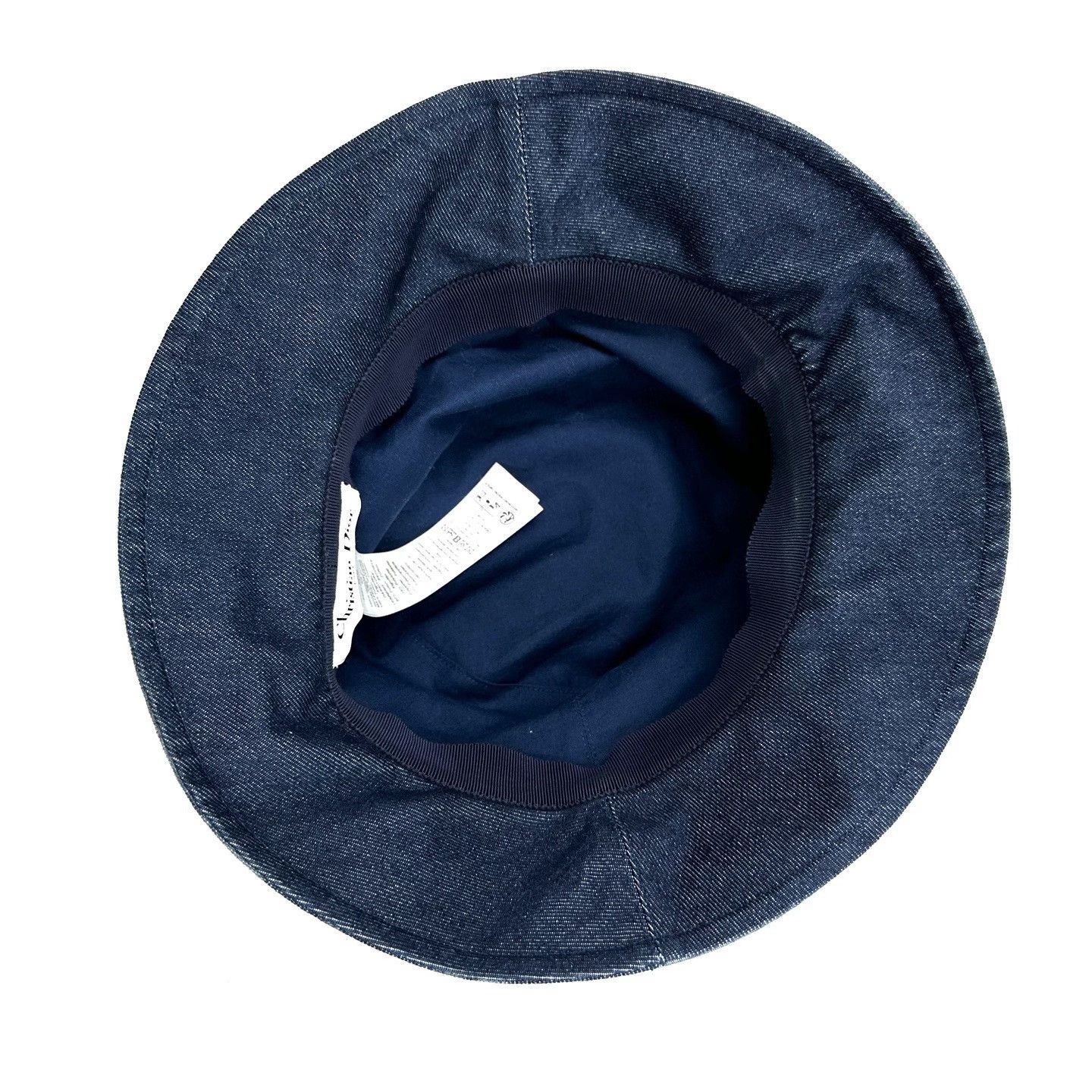 Dior Dior Embroidered Logo Navy Fisherman Hat Size ONE SIZE - 4 Thumbnail