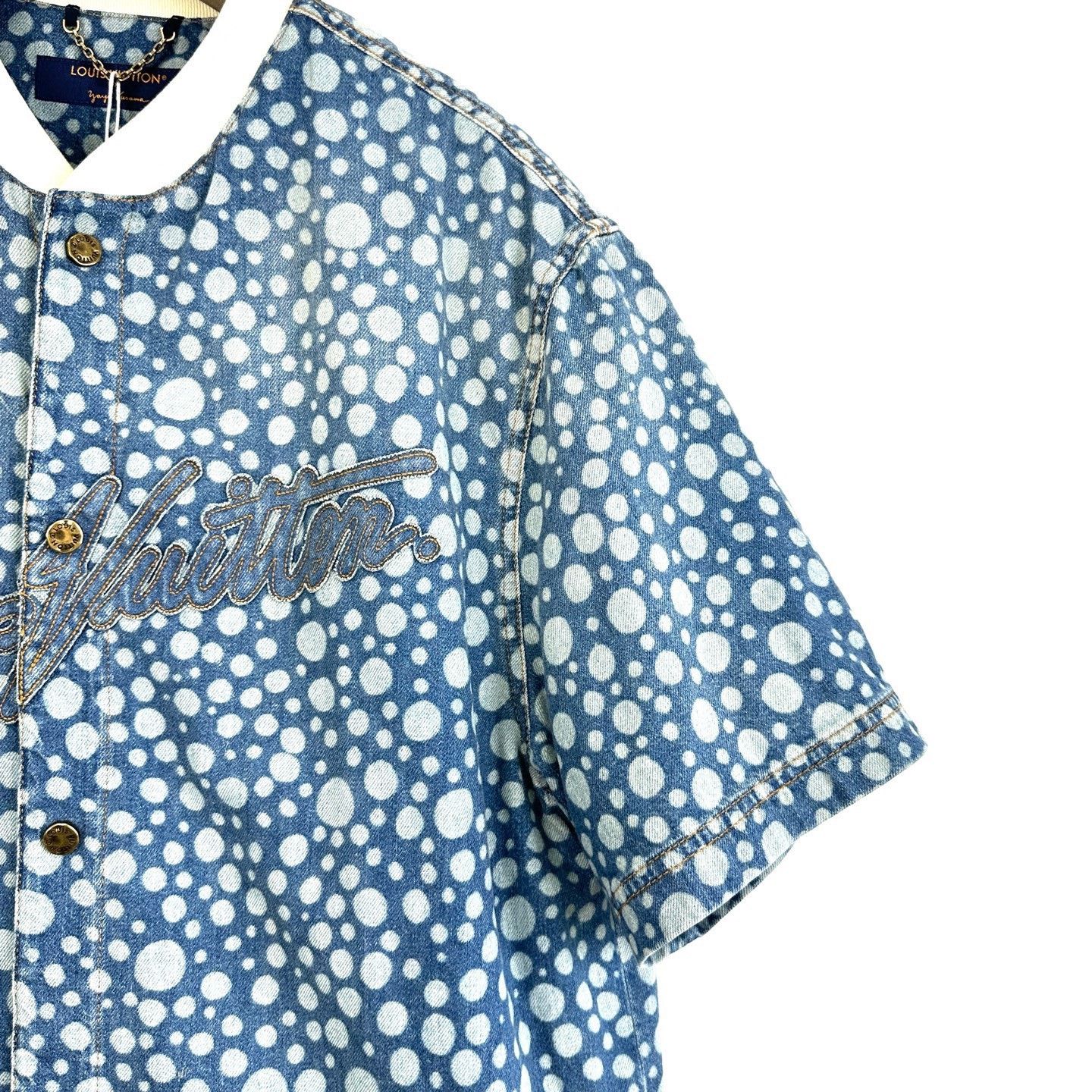 Louis Vuitton LV x Kusama Polka Dot Denim Jacket Size L / US 10 / IT 46 - 5 Thumbnail