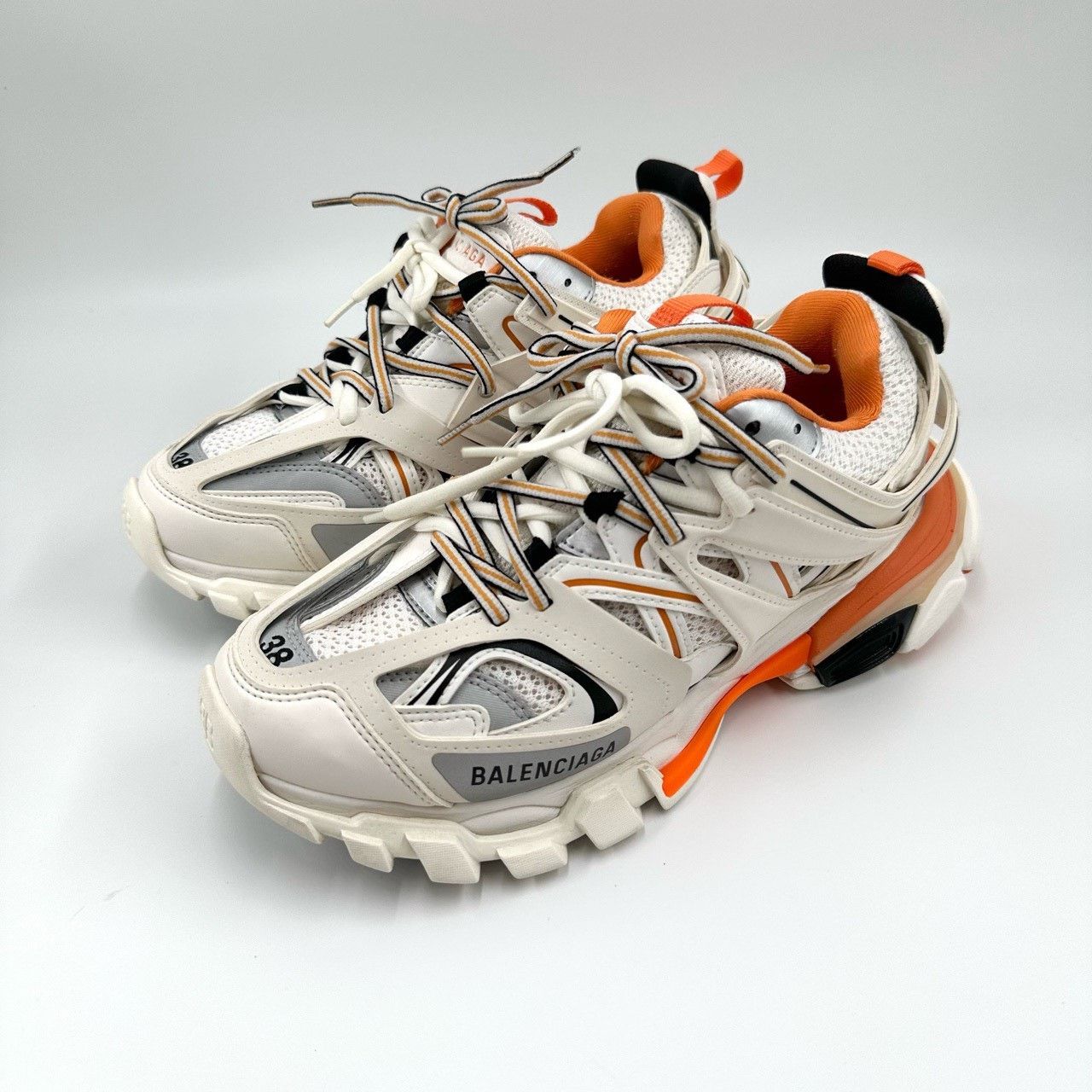 Balenciaga Balenciaga Track White Orange Sneakers Size US 7 / IT 37 - 2 Thumbnail
