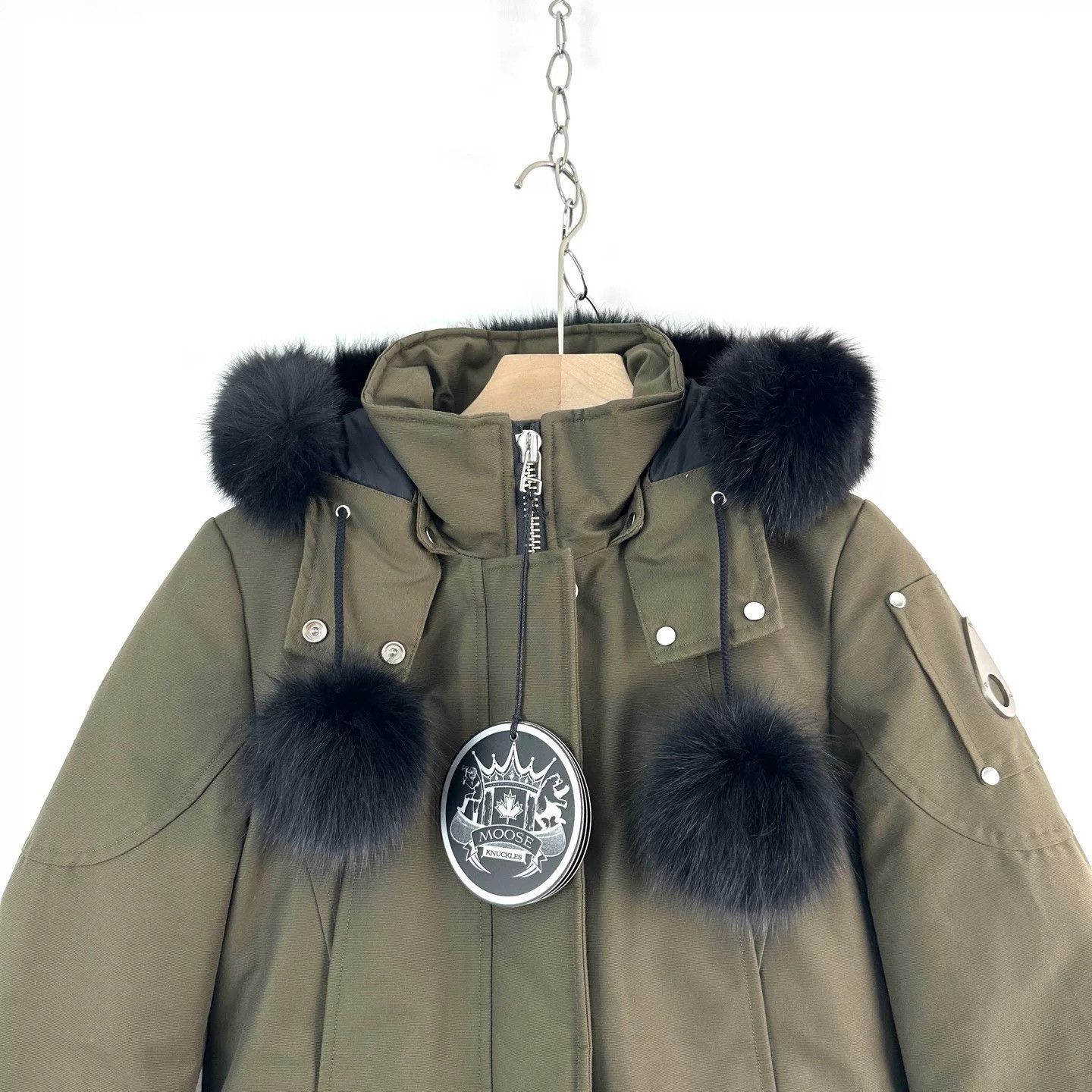 Moose Knuckles Moose Knuckles Military Green Down Jacket Size S / US 4 / IT 40 - 3 Thumbnail
