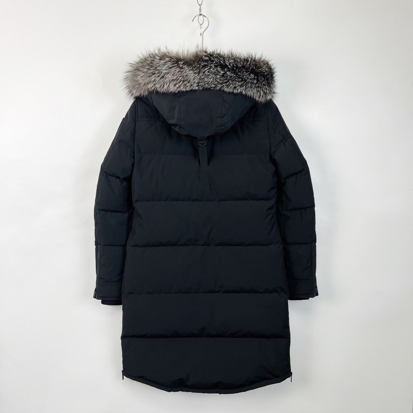 Moose Knuckles Moose Knuckles Black Hooded Mid-Length Down Jacket Size M / US 6-8 / IT 42-44 - 2 Thumbnail