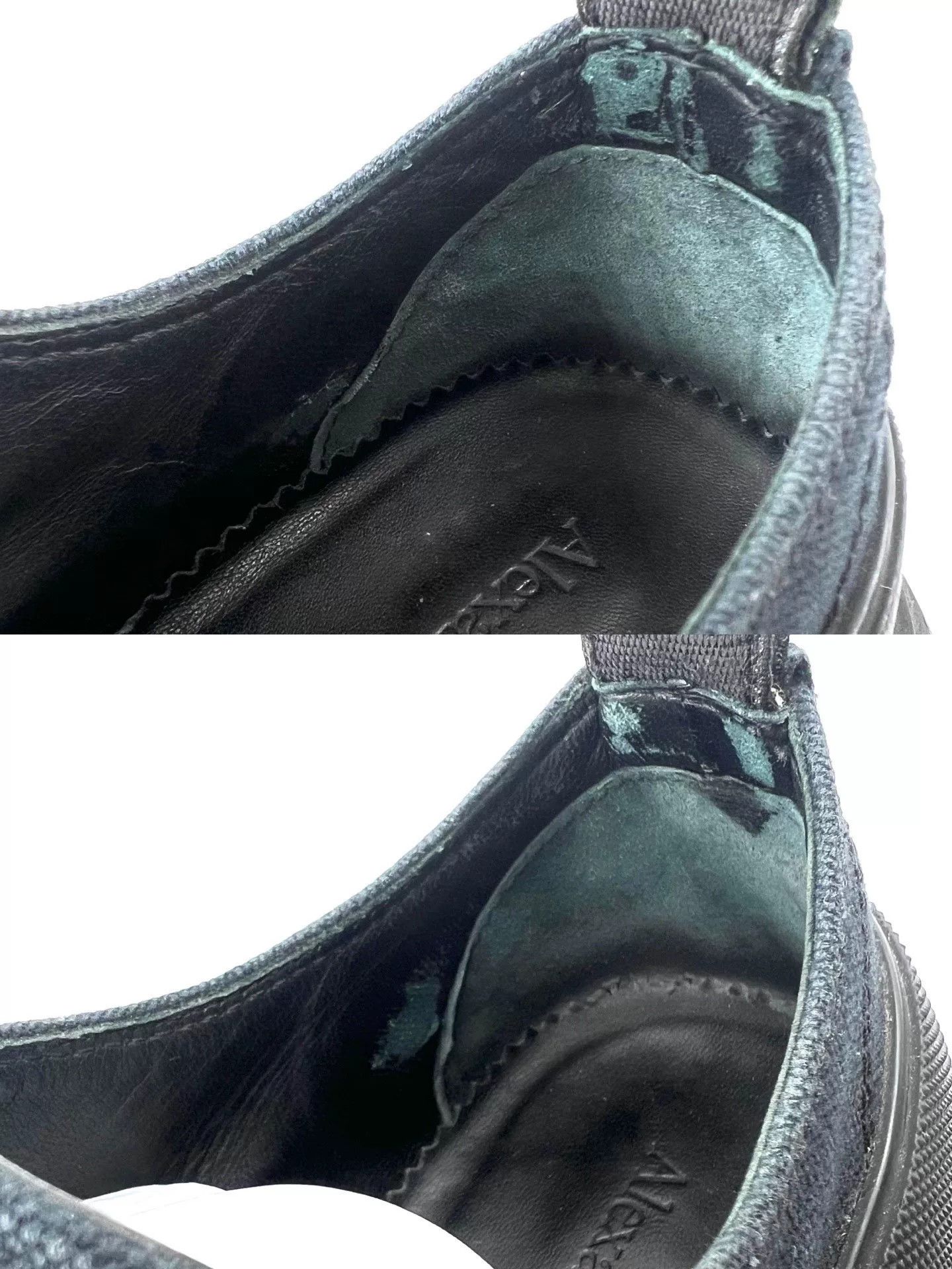 Alexander McQueen Alexander McQueen Black Canvas Platform Sneakers Size US 4 / IT 34 - 5 Thumbnail