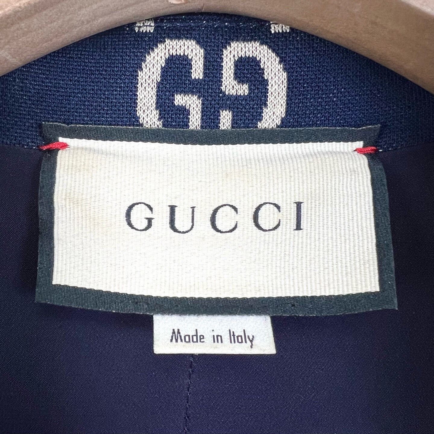 Gucci Gucci Navy Blue Double G Stripe Jersey Blazer M Size US M / EU 48-50 / 2 - 4 Thumbnail