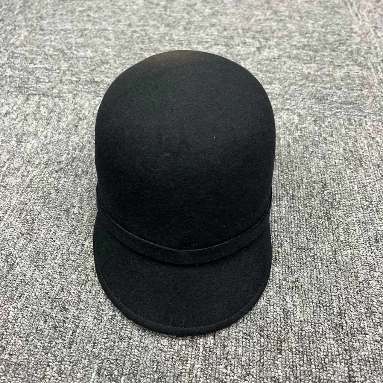 Dior Dior Black Logo Felt Equestrian Hat Size ONE SIZE - 2 Thumbnail