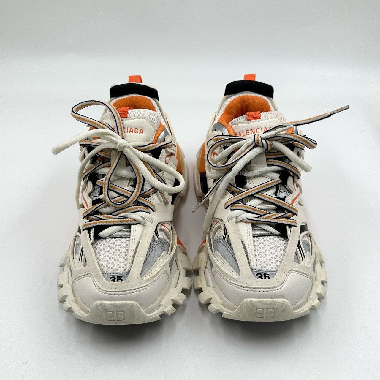 Balenciaga Balenciaga Track1.0 White Orange Sneakers Size US 4 / IT 34 - 3 Thumbnail