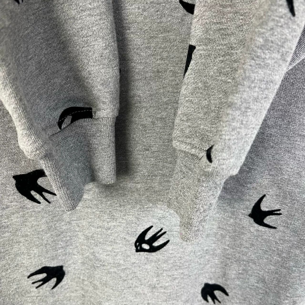 Alexander McQueen Alexander McQueen Gray Swallow Flocked Dress Size XXS / US 00 / IT 34 - 5 Thumbnail