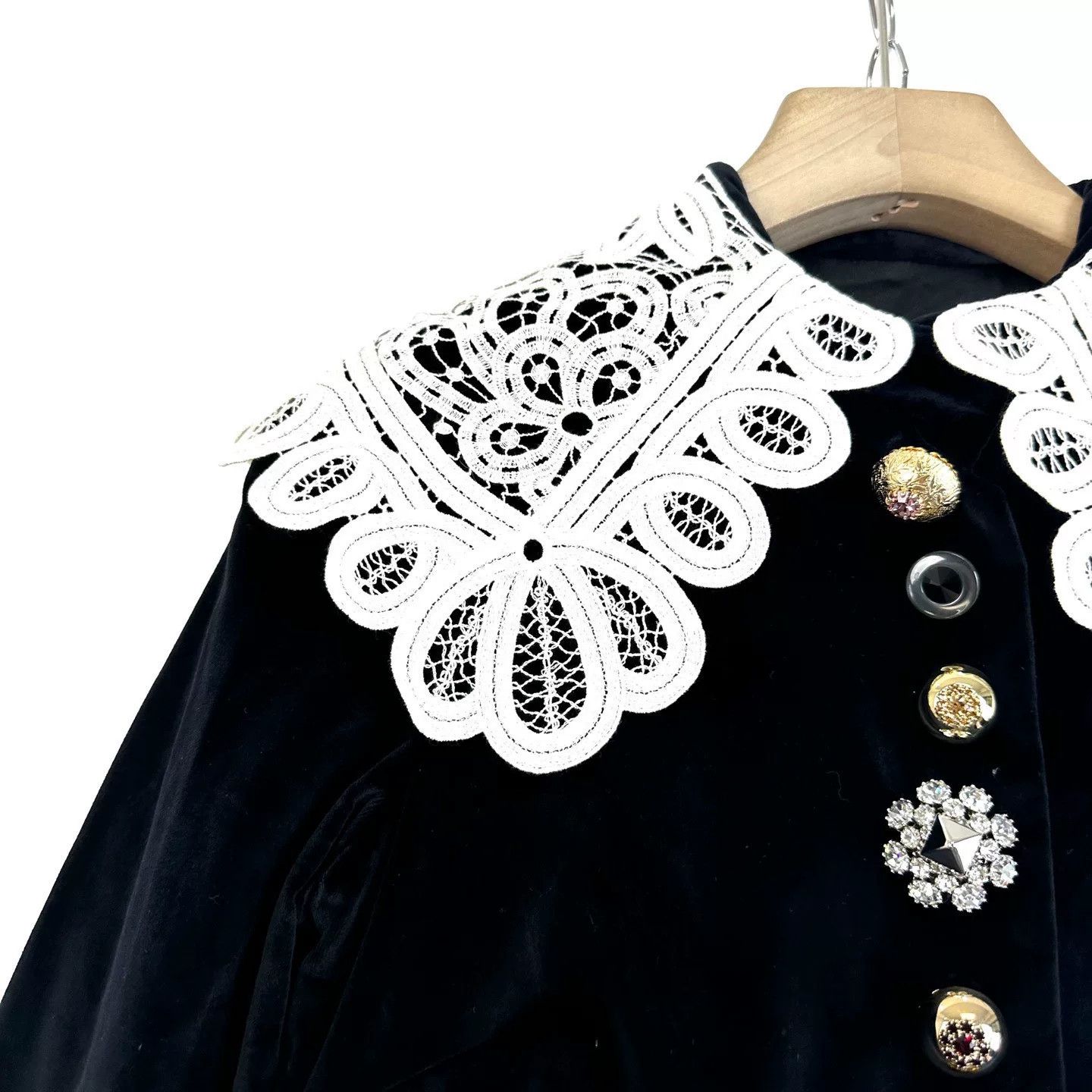 Dolce & Gabbana Dolce&Gabbana Rhinestone Buckle Velvet Dress Size S / US 4 / IT 40 - 5 Thumbnail