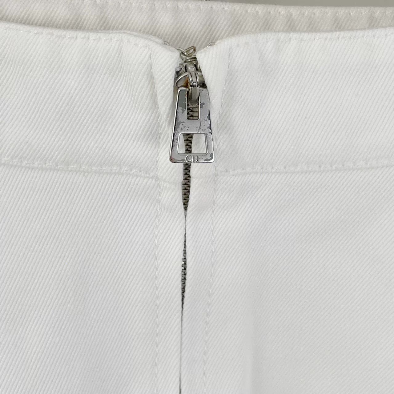 Dior Dior White Ruffled Mini Skirt Size 34" / US 12 / IT 48 - 8 Thumbnail