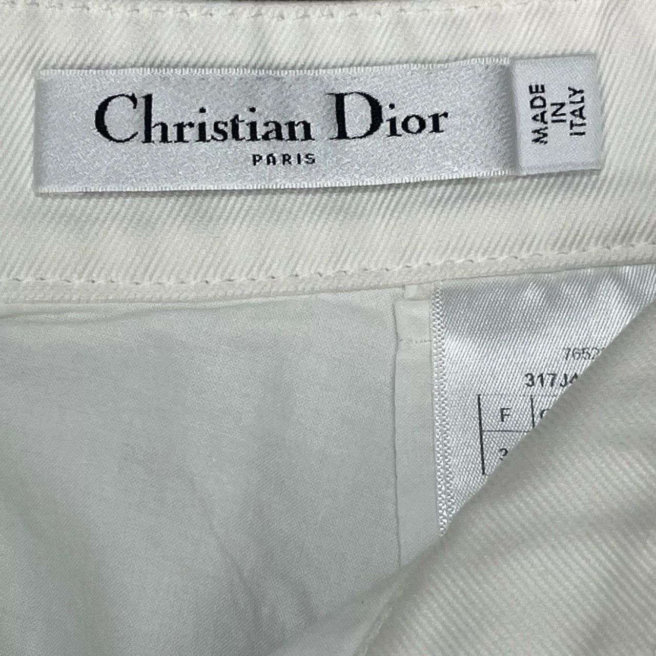 Dior Dior White Ruffled Mini Skirt Size 34" / US 12 / IT 48 - 3 Thumbnail
