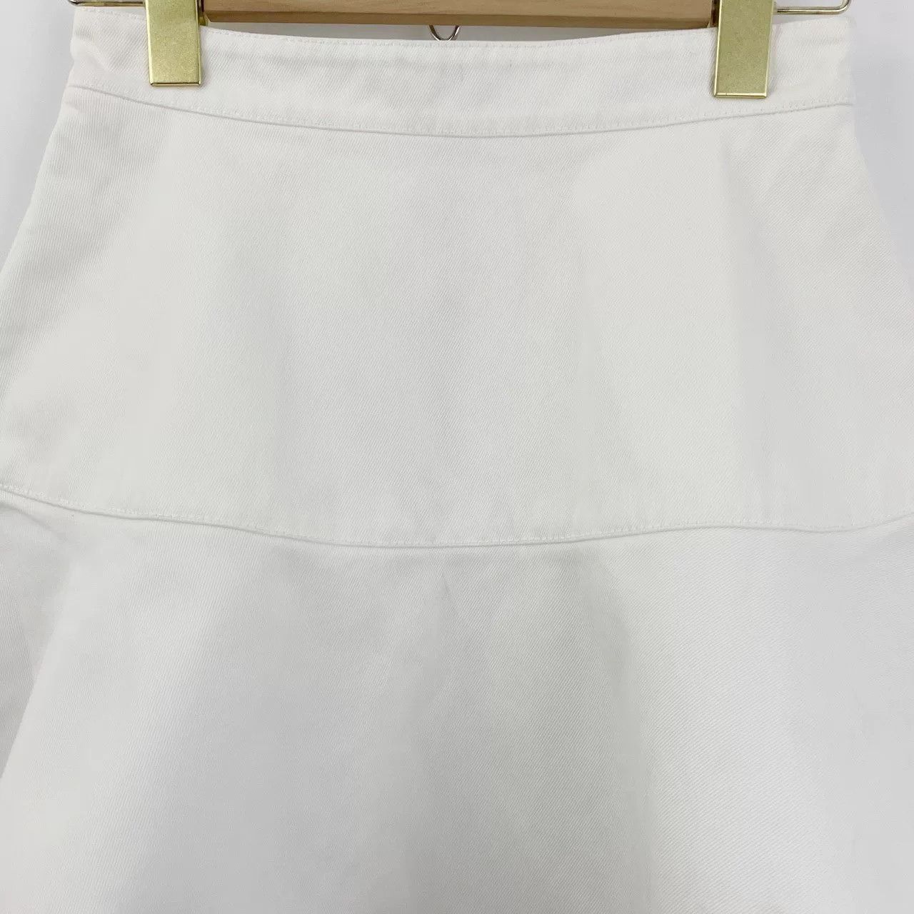 Dior Dior White Ruffled Mini Skirt Size 34" / US 12 / IT 48 - 6 Thumbnail