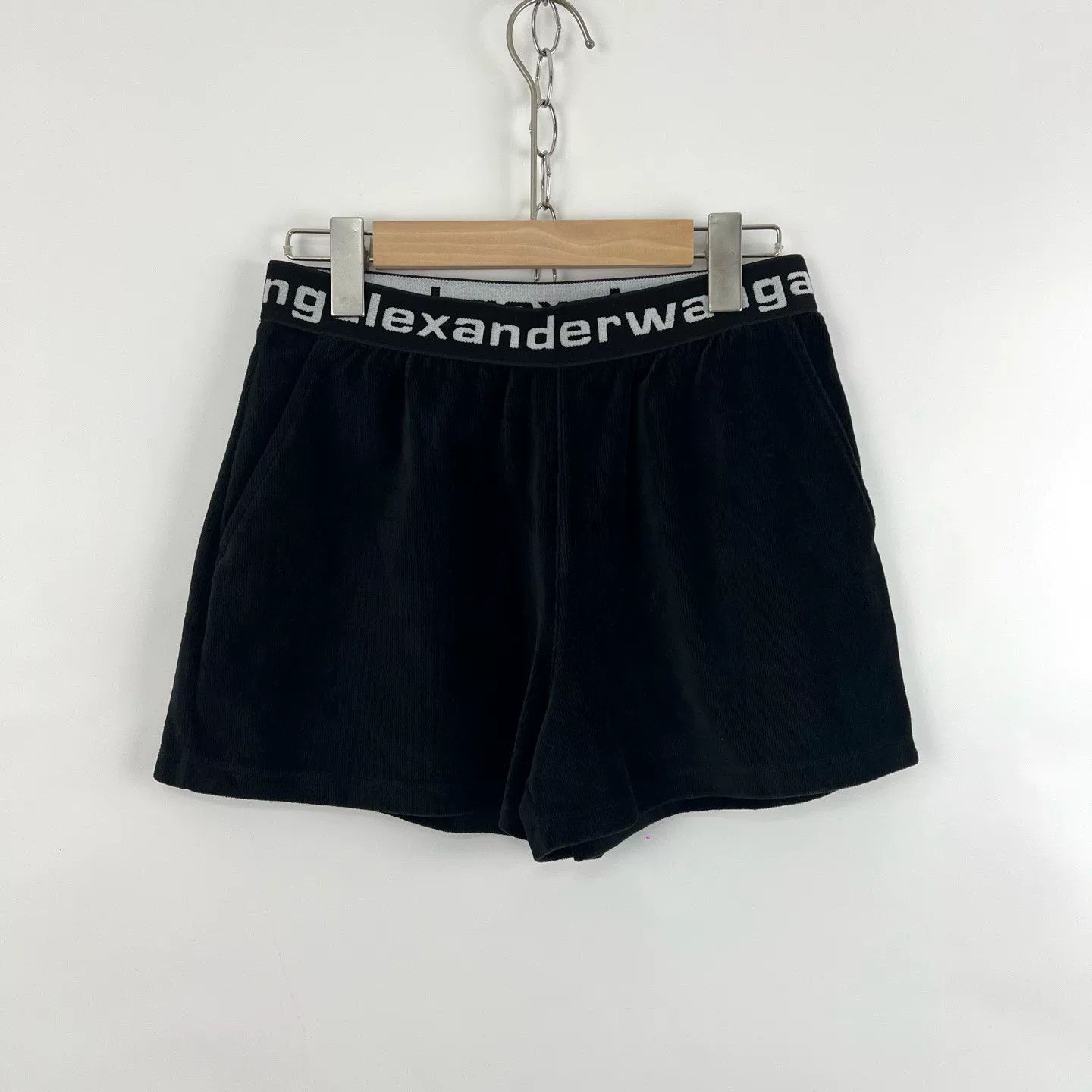 Alexander Wang Alexander Wang Black Velvet Shorts Size 34" / US 12 / IT 48 - 3 Thumbnail