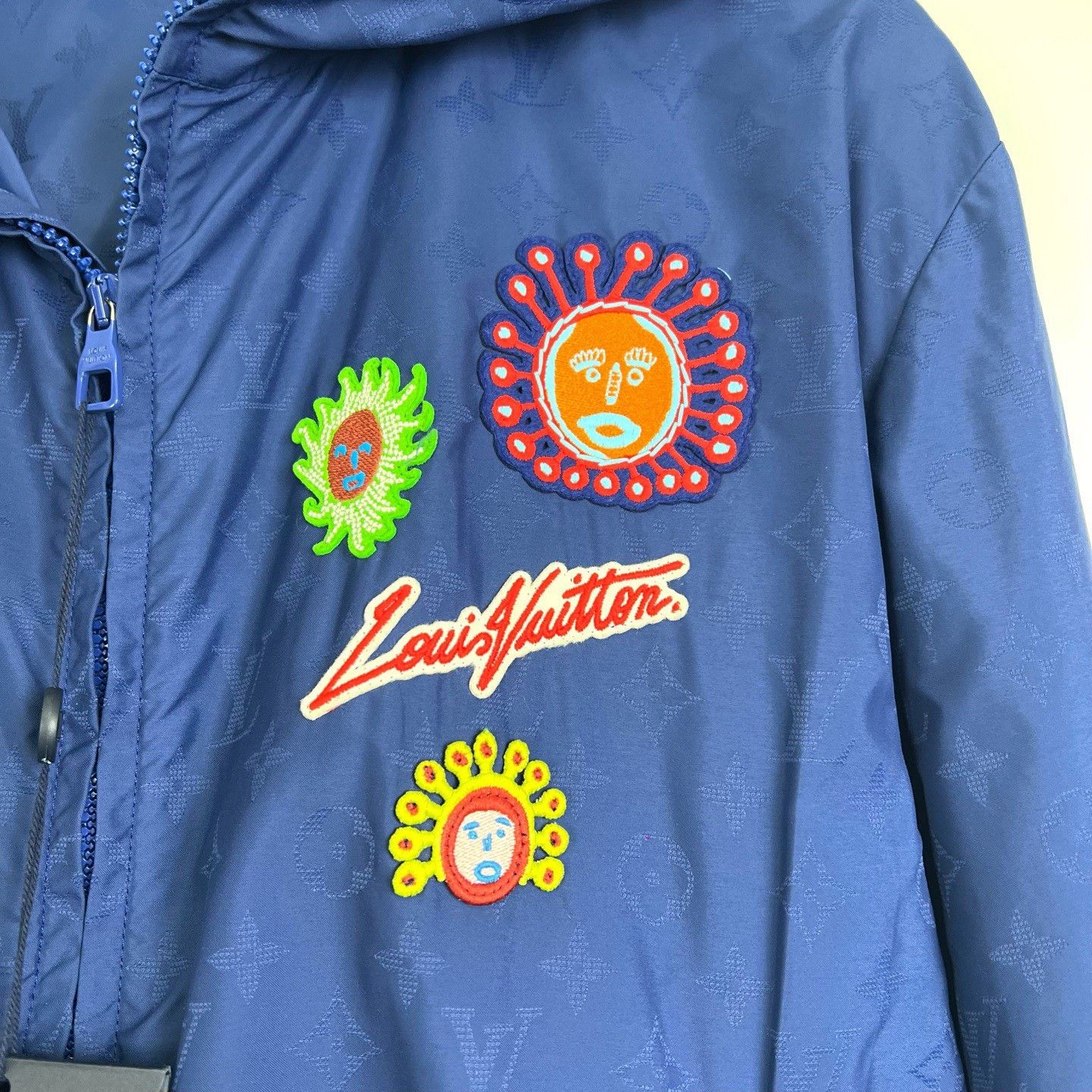 Louis Vuitton Louis Vuitton Yayoi Kusama Blue Hooded Jacket Size US S / EU 44-46 / 1 - 7 Thumbnail