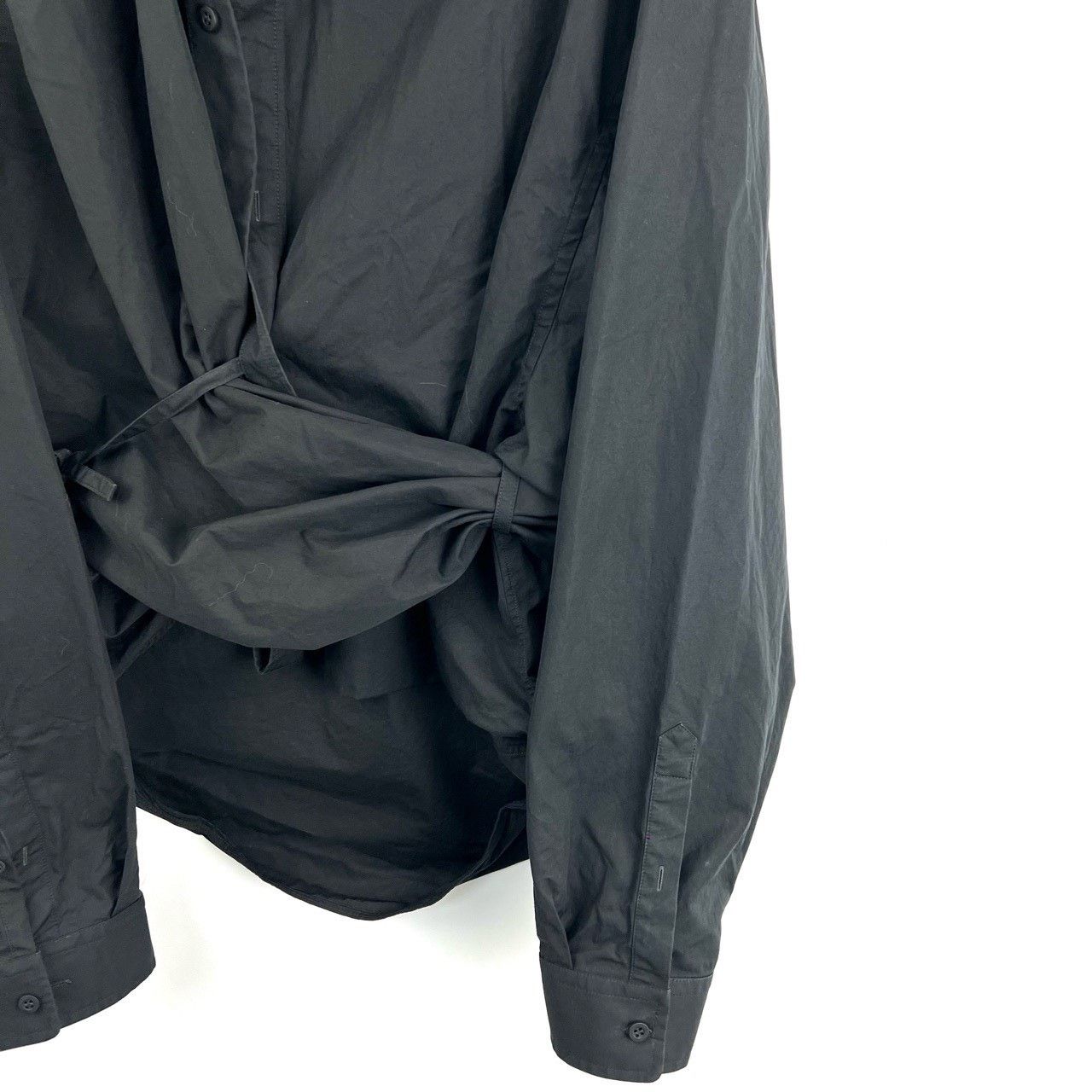 Balenciaga Balenciaga Irregular Embroidered Logo Shirt Size XS / US 0-2 / IT 36-38 - 4 Thumbnail