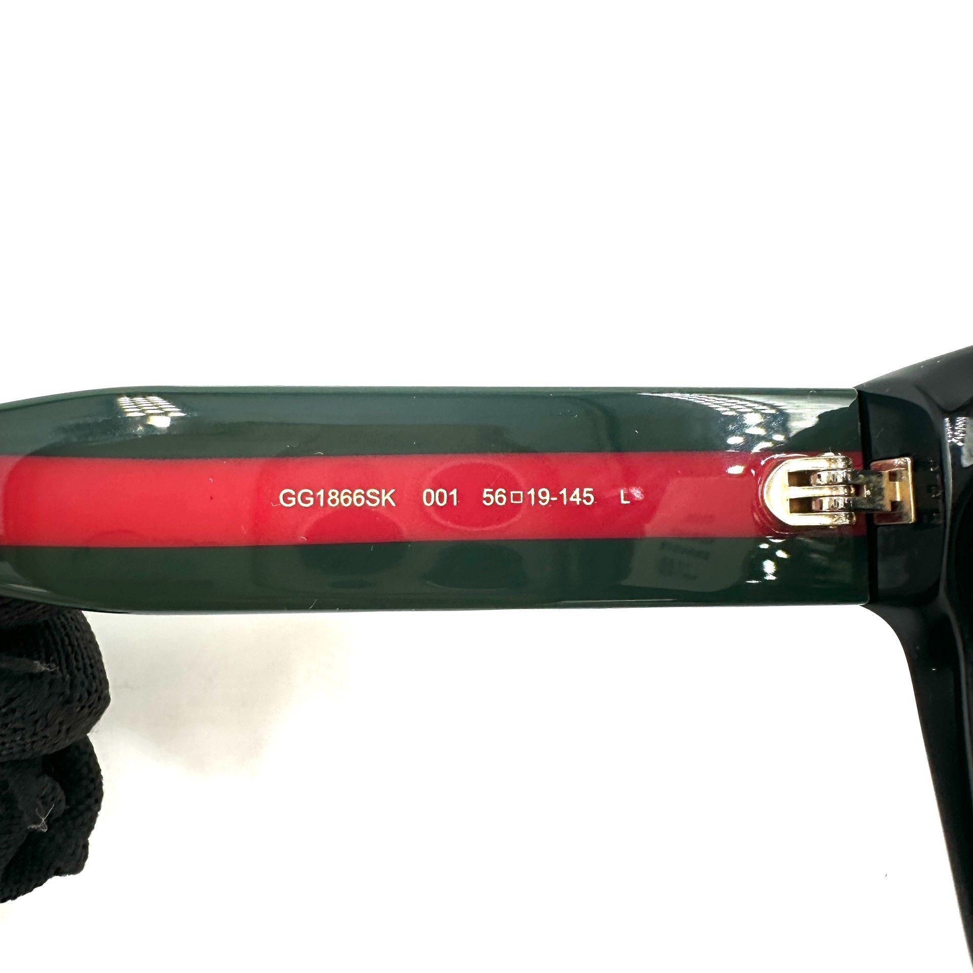 Gucci Gucci GG Logo Red Green Stripe Sunglasses Size ONE SIZE - 8 Thumbnail
