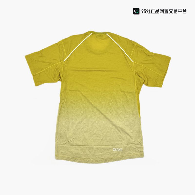 Ermenegildo Zegna Zegna SS23 Men's Gradient Round Neck Short-Sleeve T-Shirt Size US M / EU 48-50 / 2 - 2 Thumbnail