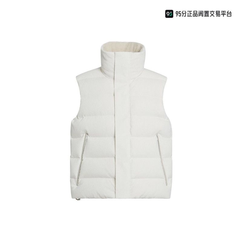 Ermenegildo Zegna Zegna Men's Solid Stand Collar Down Vest Size US M / EU 48-50 / 2 - 5 Thumbnail