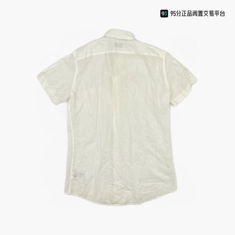 Ermenegildo Zegna Ermenegildo Zegna Solid Short-Sleeve Shirt Size US M / EU 48-50 / 2 - 4 Thumbnail