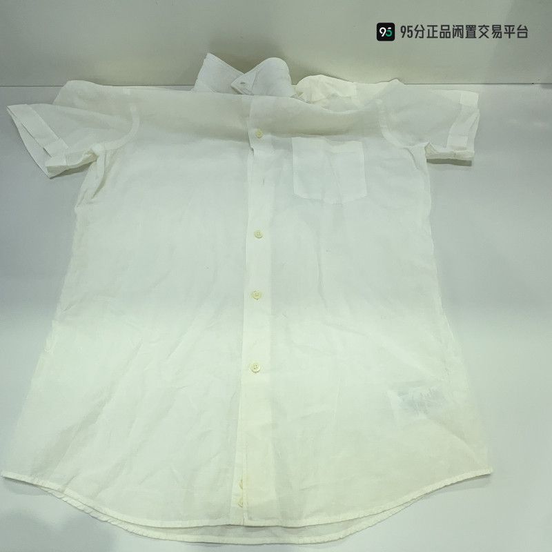 Ermenegildo Zegna Ermenegildo Zegna Solid Short-Sleeve Shirt Size US M / EU 48-50 / 2 - 5 Thumbnail