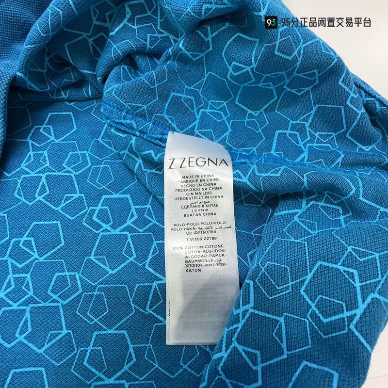 Ermenegildo Zegna Zegna Men's Cotton Short-Sleeve Polo Shirt Size US S / EU 44-46 / 1 - 4 Thumbnail