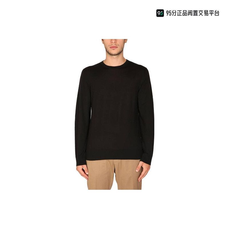 Ermenegildo Zegna Zegna FW22 Men's Black Crew Neck Sweater Size US XXL / EU 58 / 5 - 3 Thumbnail