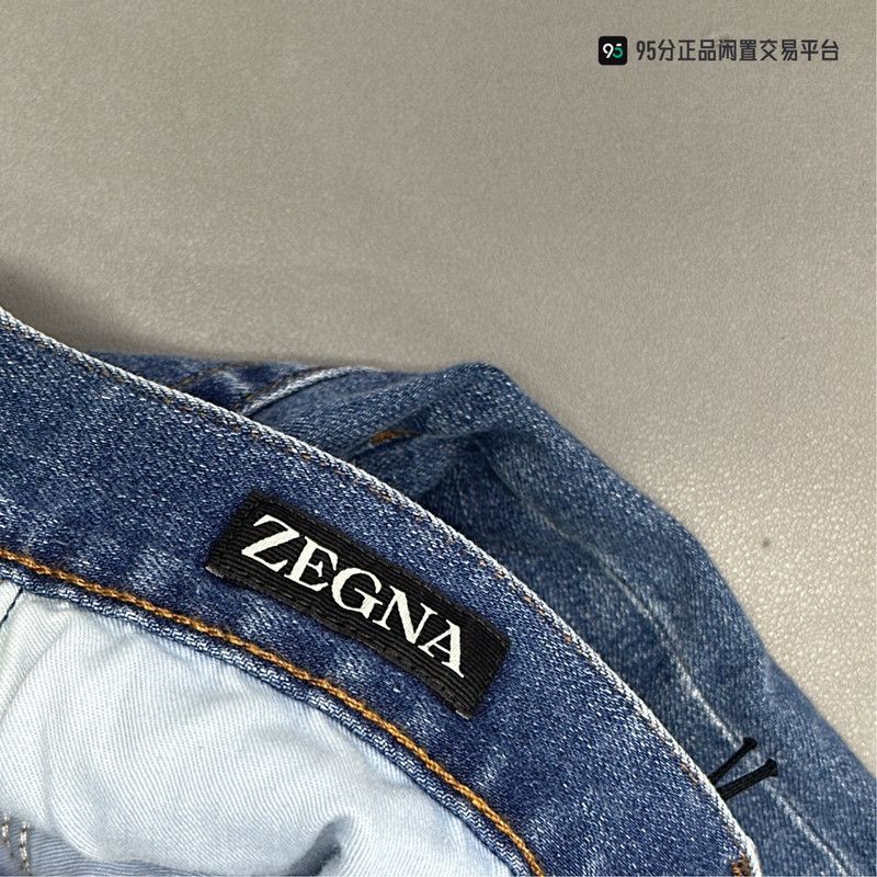 Ermenegildo Zegna Zegna Men's Solid Button Slim-Fit Jeans Size US 30 / EU 46 - 4 Thumbnail