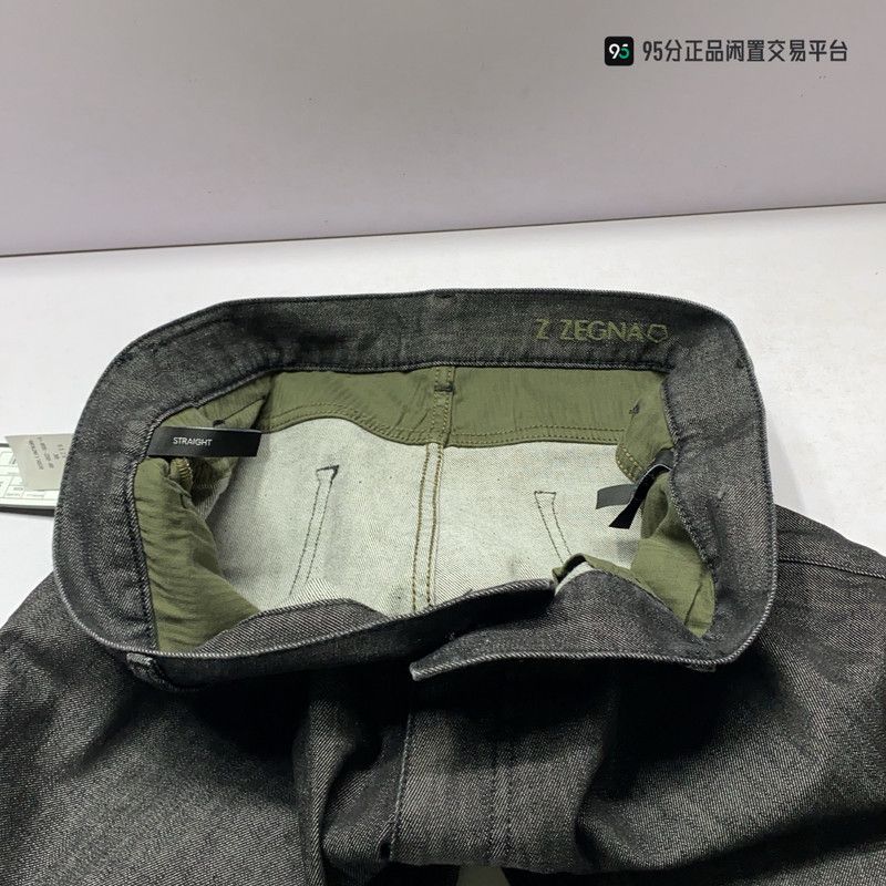 Ermenegildo Zegna Ermenegildo Zegna Solid Color Commuting Jeans Size US 35 - 3 Thumbnail