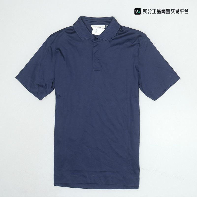 Ermenegildo Zegna Ermenegildo Zegna Solid Short-Sleeve Polo Shirt Size US M / EU 48-50 / 2 - 6 Thumbnail