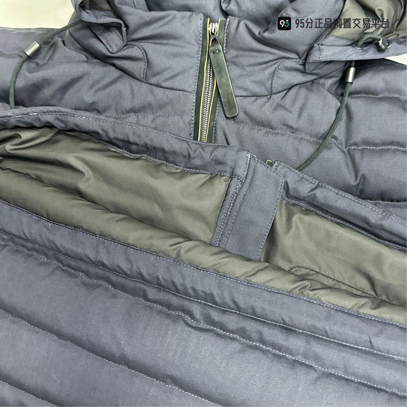 Ermenegildo Zegna Zegna FW22 Navy Quilted Hooded Down Jacket Size US L / EU 52-54 / 3 - 3 Thumbnail
