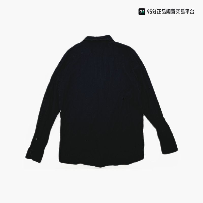 Ermenegildo Zegna Zegna FW22 Men's Solid Single-Breasted Long-Sleeve Shirt Size US L / EU 52-54 / 3 - 3 Thumbnail